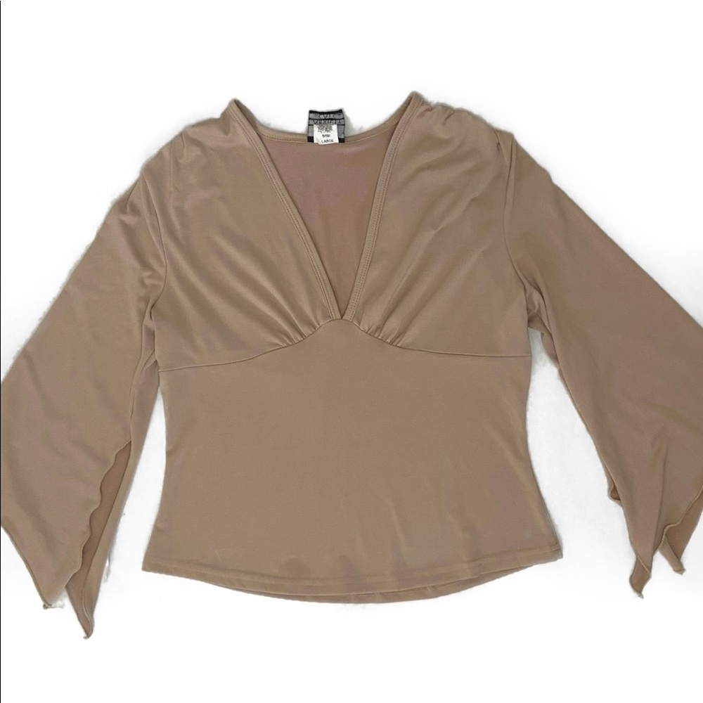 Anxiety Cafe Nude Blouse